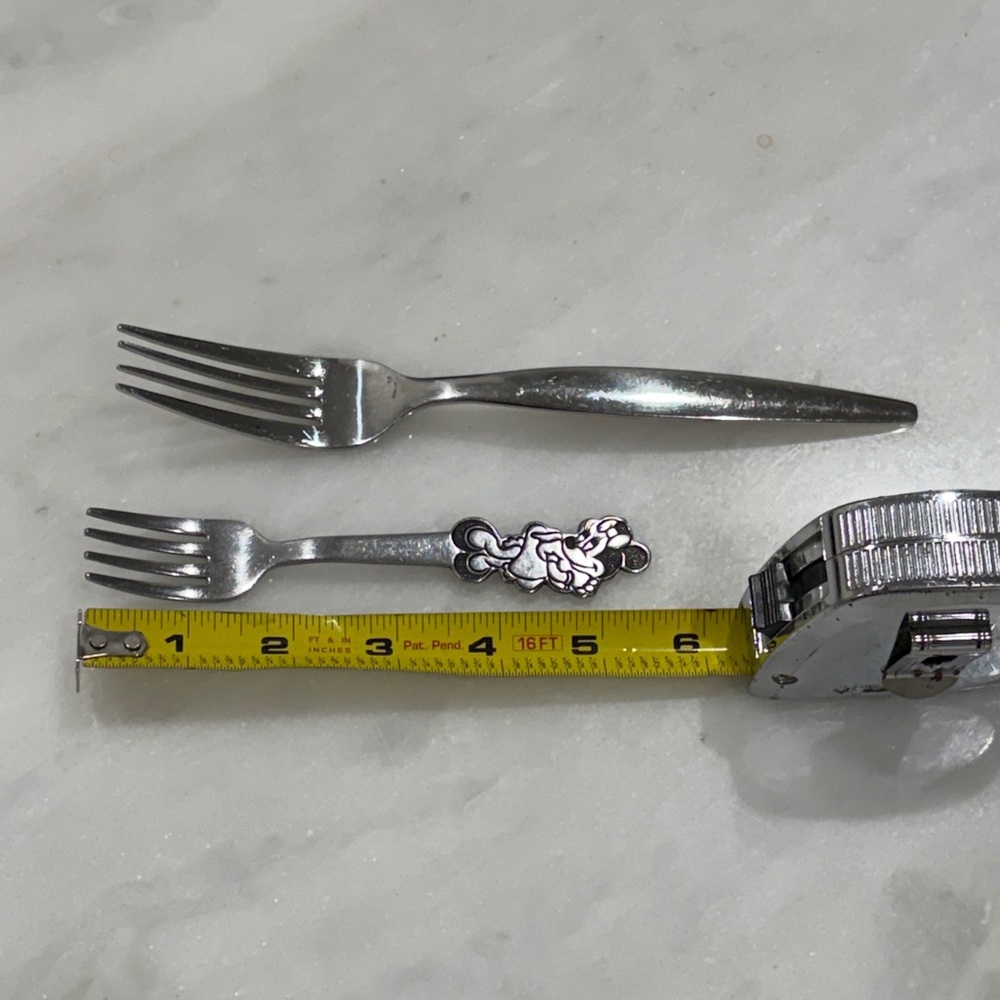 Vintage Minnie Mouse Stainless Steel Silver child’s Fork with Decorative Handle - Picture 6 of 7